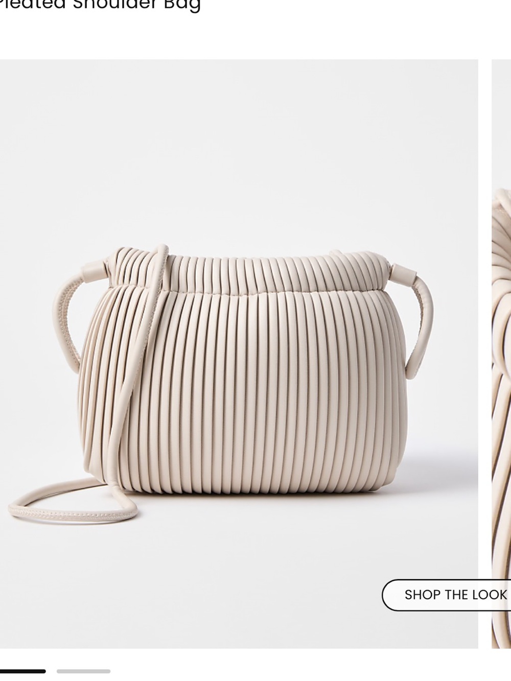 LOFT  Pleated Shoulder Bag